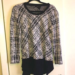 Black & White Light Sweater